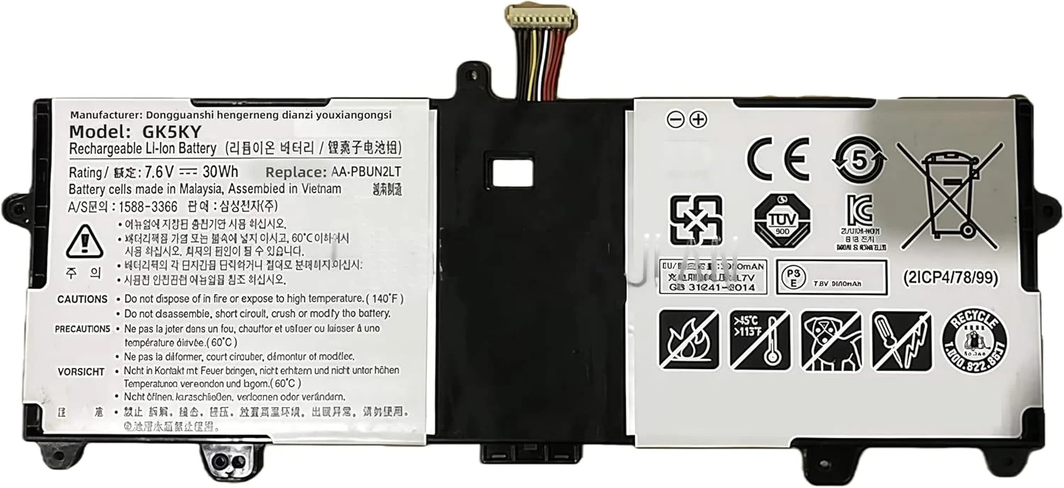 باتری جایگزین 30Wh AA-PBUN2LT برای لپ‌تاپ‌های سری Samsung NP900X3L NP900X3L-K01CN با عملکرد بالا