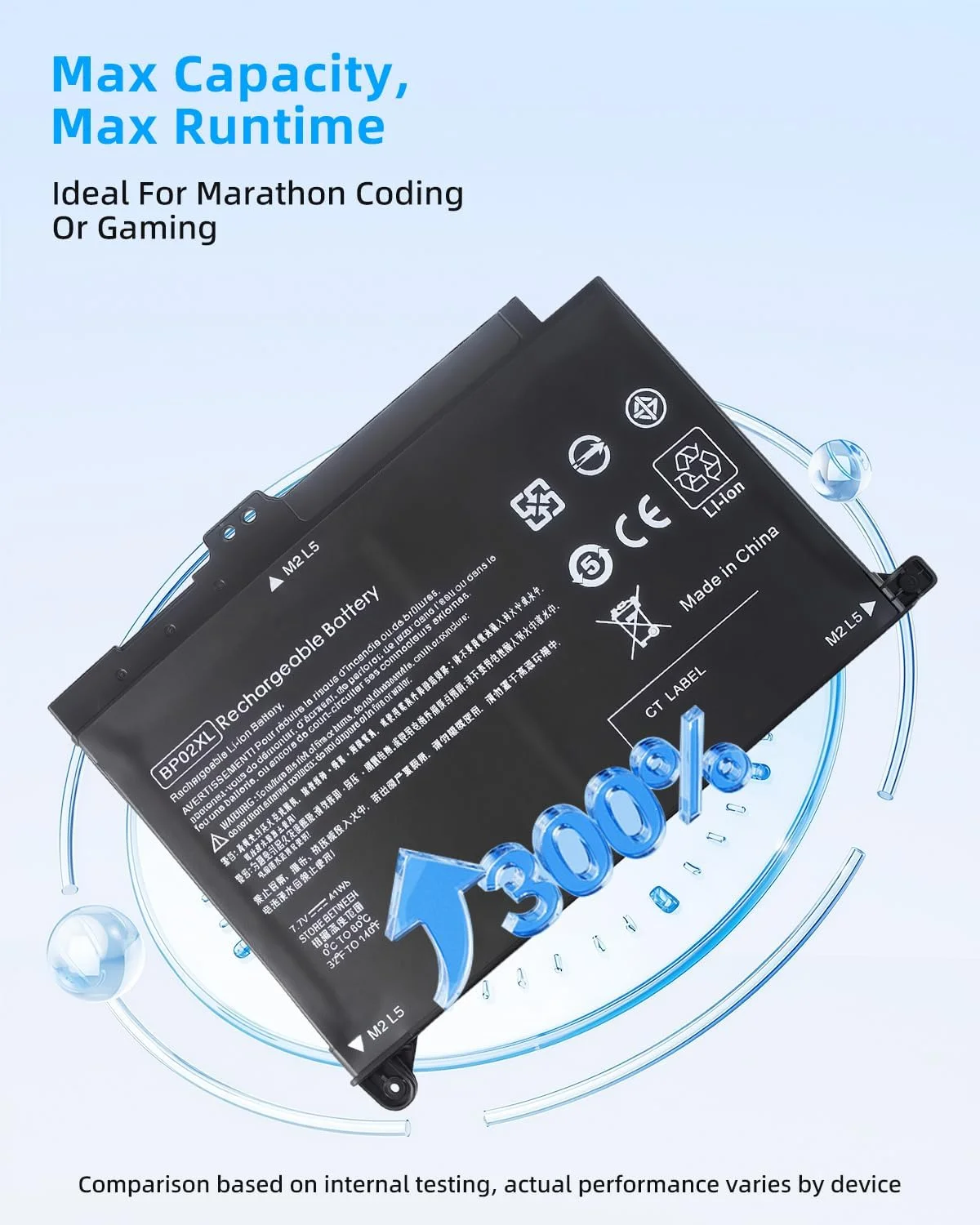 باتری قابل شارژ 41Wh BPO2XL BP02XL 849909-850 برای لپتاپهای سری HP Notebook PC 15-au 15-AW مدلهای 15-AU063NR 15-AU057CL 15-AU023CL 15-AU123CL 15-AW053NR با عملکرد بالا باتری قابل شارژ 41Wh BPO2XL BP02XL 849909-850 برای لپتاپهای سری HP Notebook PC 15-au 15-AW مدلهای 15-AU063NR 15-AU057CL 15-AU023CL 15-AU123CL 15-AW053NR با عملکرد بالا