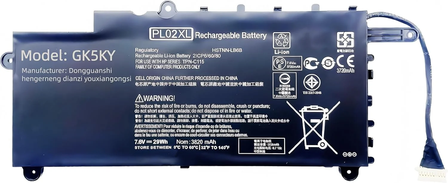 باتری جایگزین لپ تاپ 4300mAh PL02XL 751681-421 برای سری Hp Pavilion 11-n X360 751875-001 751681-231 HSTNN-LB6B HSTNN-DB6B TPN-C115 7.6V باتری جایگزین لپ تاپ 4300mAh PL02XL 751681-421 برای سری Hp Pavilion 11-n X360 751875-001 751681-231 HSTNN-LB6B HSTNN-DB6B TPN-C115 7.6V