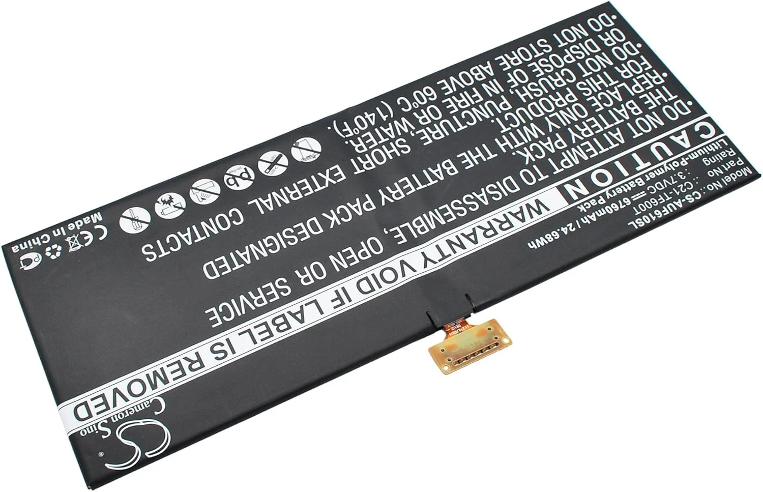 باتری جایگزین برای ایسوس، شماره قطعه: C21-TF600T، ویووتَب TF600TL باتری جایگزین برای ایسوس، شماره قطعه: C21-TF600T، ویووتَب TF600TL