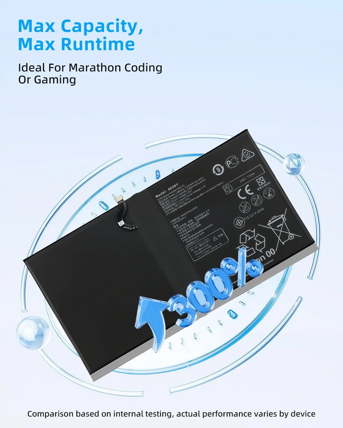 باتری تبلت 28.65Wh HB299418ECW برای هوآوی مناسب برای مدیاپد M6 10.8، مدیاپد M5 10.8، مدیاپد M5 لایت 10.1، مدیاپد M5 پرو 10 SCM-AL09 CMR-AL09 CMR-W09 CMR-AL19 CMR-W19 با عملکرد بالا