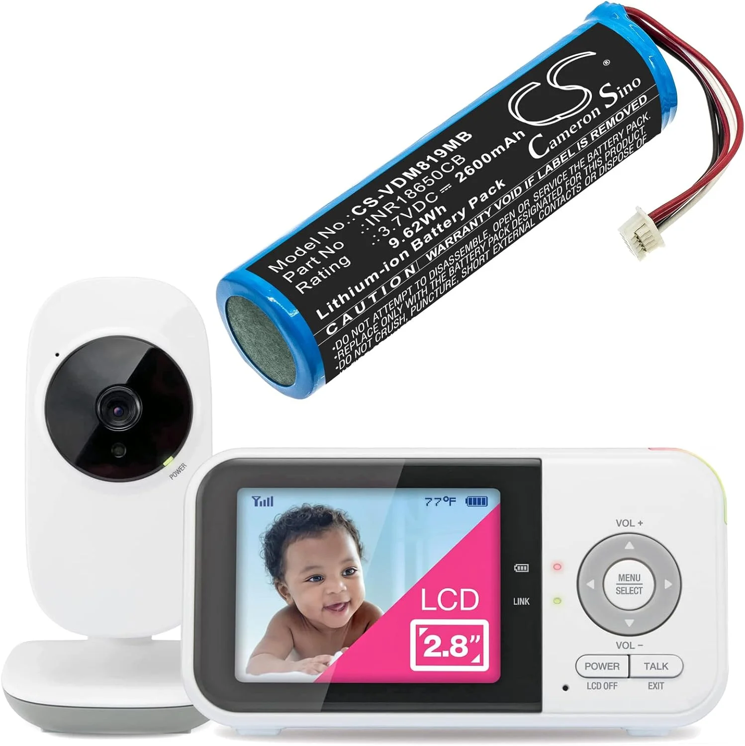 باتری جایگزین برای VTech مدل: INR18650CB, VM819