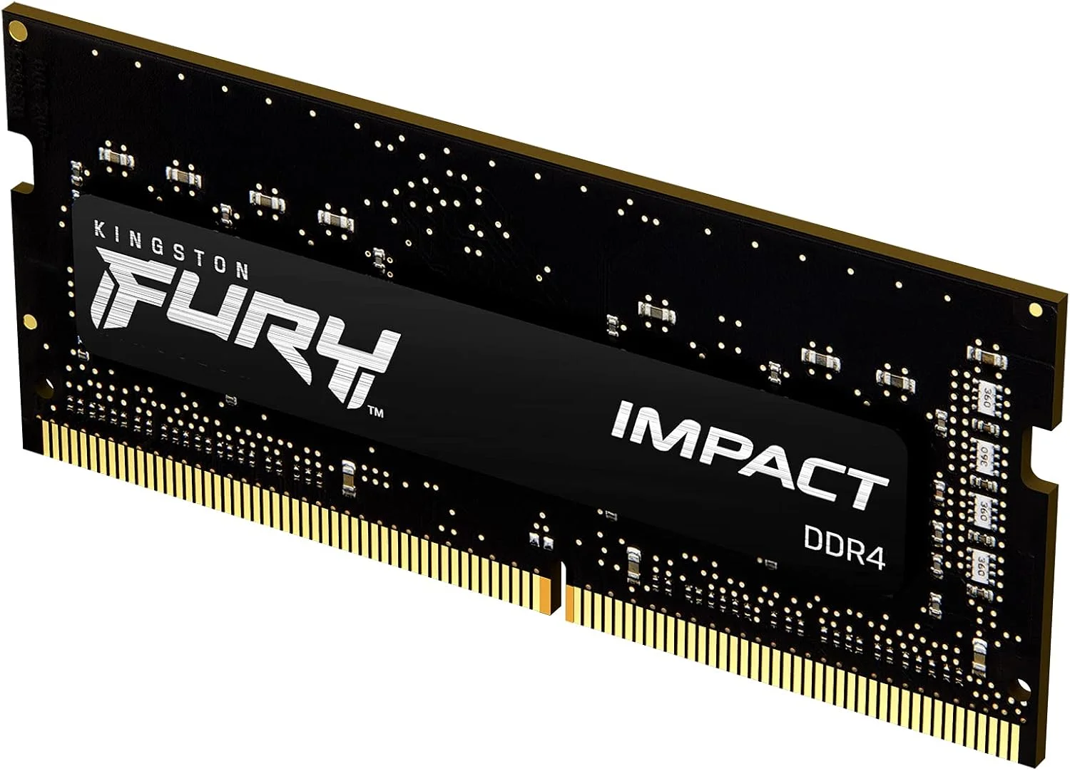 کینگستون FURY Impact رم لپ تاپ 16 گیگابایت 3200MT/s DDR4 CL20 تک ماژول | Intel XMP | AMD Ryzen | Plug n Play | مصرف برق پایین | KF432S20IB/16