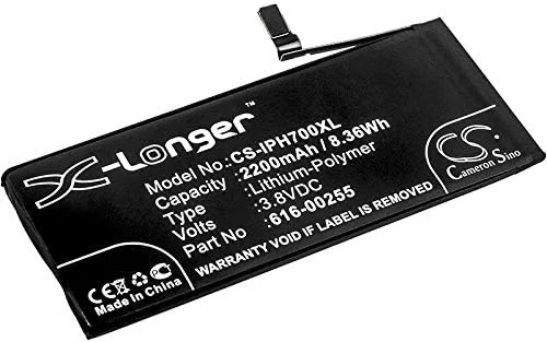 باتری جایگزین برای شماره قطعه اپل: 616-00255، A1660، A1778، A1779، A1780، آیفون 7، آیفون 7 4.7 اینچ