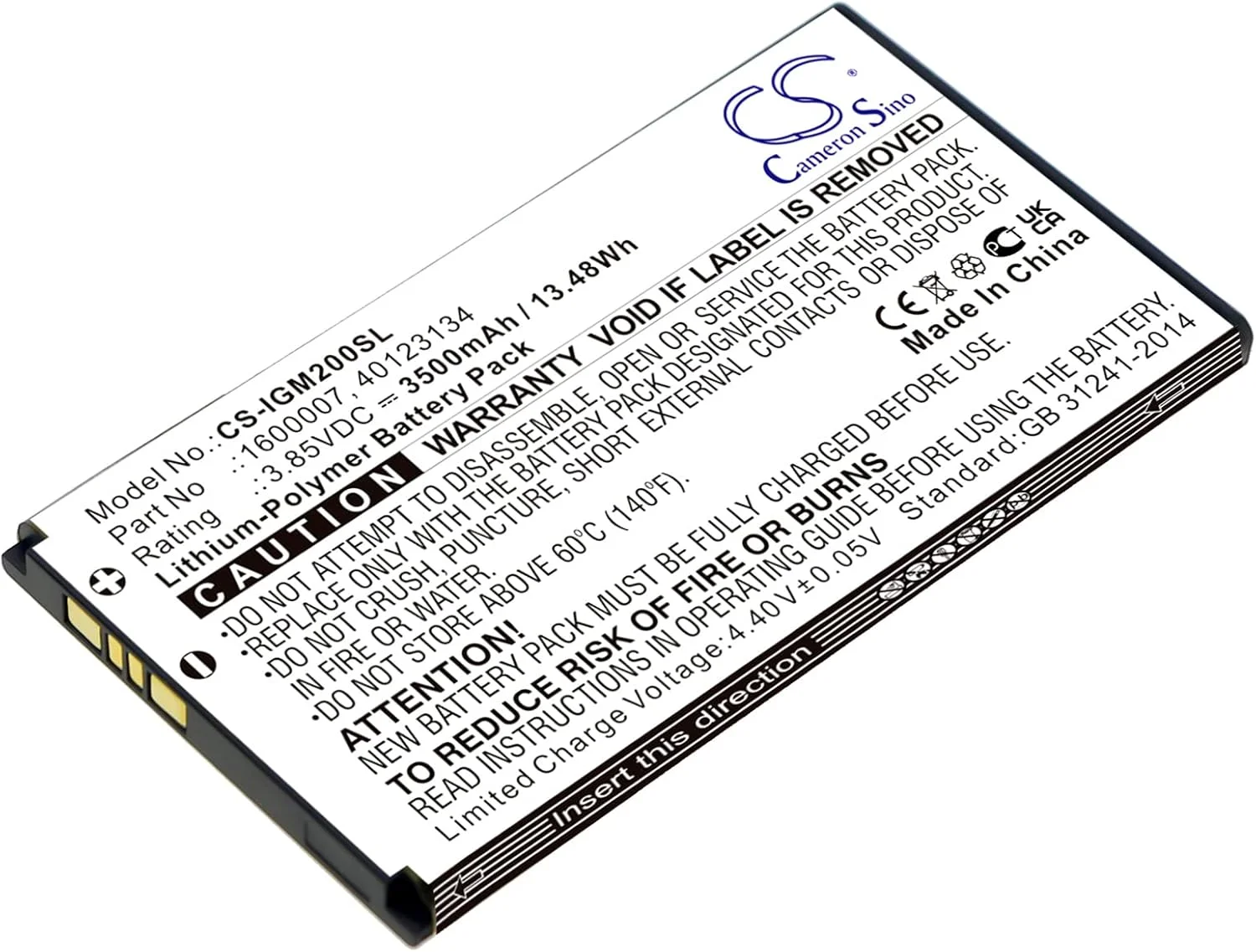 باتری جایگزین ELMEKO سازگار با Inseego 1600007, 40123134, 5G Mifi M2000, 5G Mifi M2100, M2000, M2100 (3500mAh/3.85V)