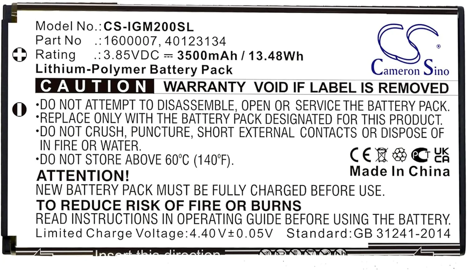 باتری جایگزین ELMEKO سازگار با Inseego 1600007, 40123134, 5G Mifi M2000, 5G Mifi M2100, M2000, M2100 (3500mAh/3.85V)