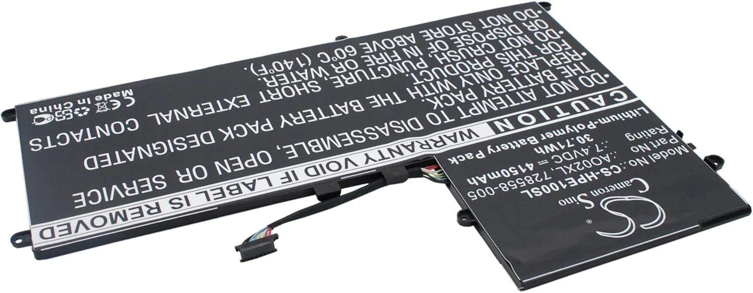 باتری جایگزین CS برای اچ پی ElitePad 1000, ElitePad 1000 G2, ElitePad 1000 G2 (E4S47AV), ElitePad 1000 G2 (E4S49AV), ElitePad 1000 G2 (E4S51AV), ElitePad 1000 G2 (E4S53AV)