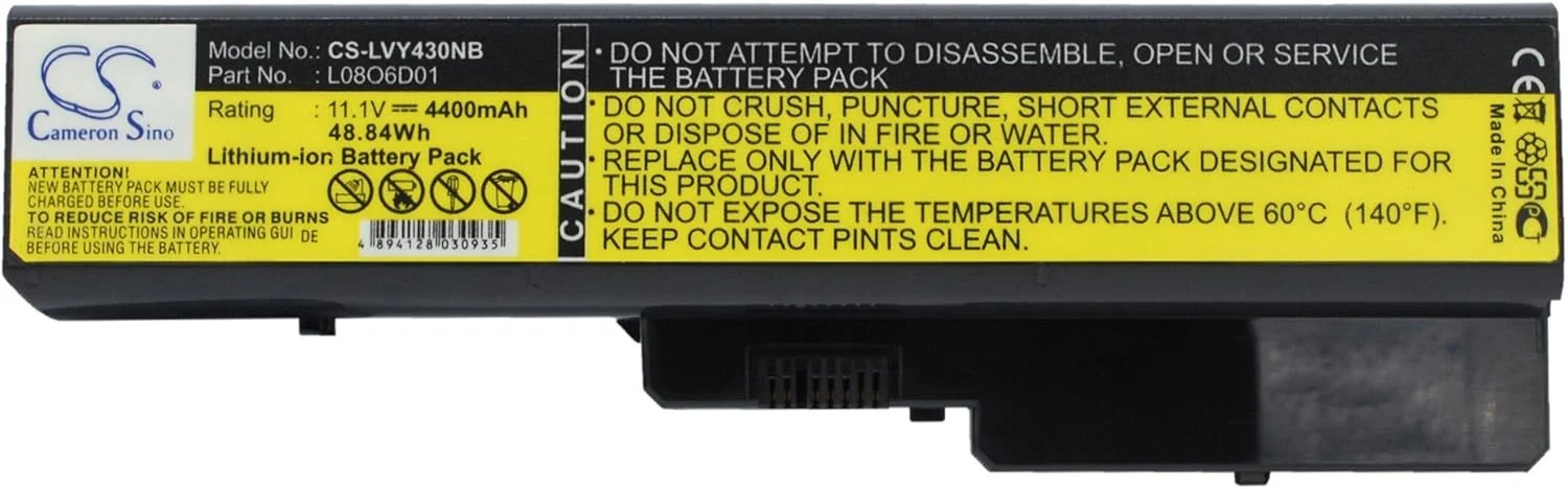 باتری جایگزین جدید Cameron Sino CS برای ideaPad V450A-TFO، ideaPad V430، ideaPad V430a، ideaPad V450، ideaPad V450a، ideaPad V450A-PSE، (4400mAh) L08O6D01، L08O6D02، L08S6D01