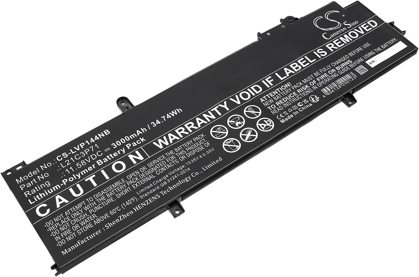 باتری جایگزین جدید Cameron Sino CS برای ThinkPad P14S Gen3، ThinkPad T14 Gen3 (3000mAh) مدل‌های L21C3P71، L21D3P71، L21L3P71، L21M3P71، SB10W51961، SB10W51963
