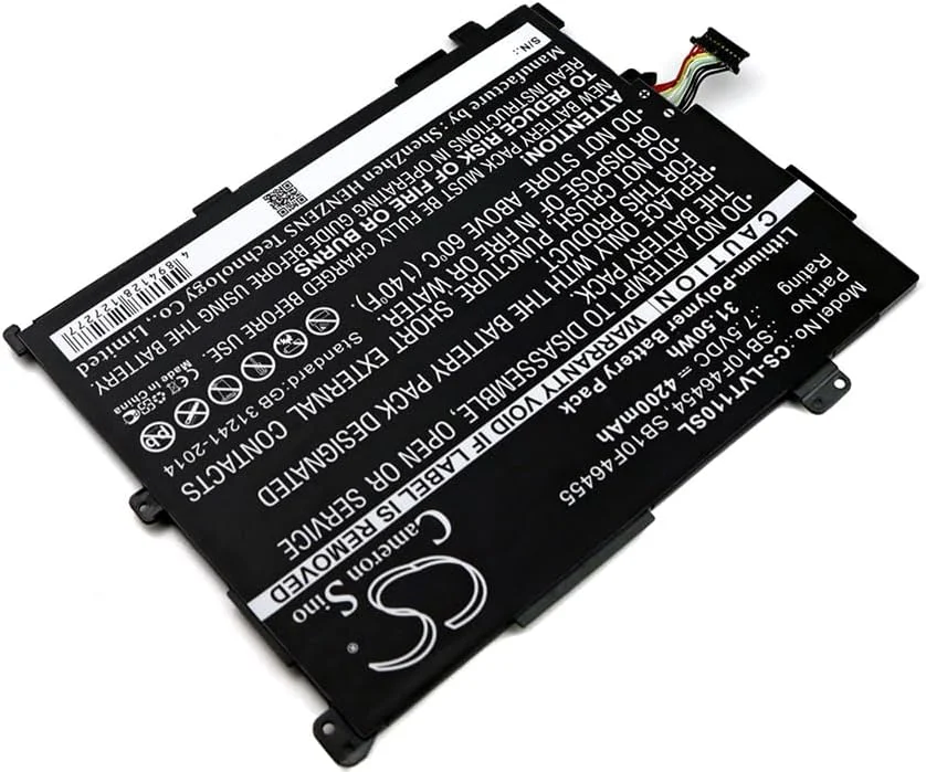 باتری جایگزین جدید Cameron Sino CS برای Thinkpad 10 20E3، Thinkpad 10 20E4، Thinkpad 10 2nd (4200mAh) 00HW016, 00HW017, 00HW018, 00HW019, 2ICP4/58/140, ASM SB10F46455, ASM SB10F46456