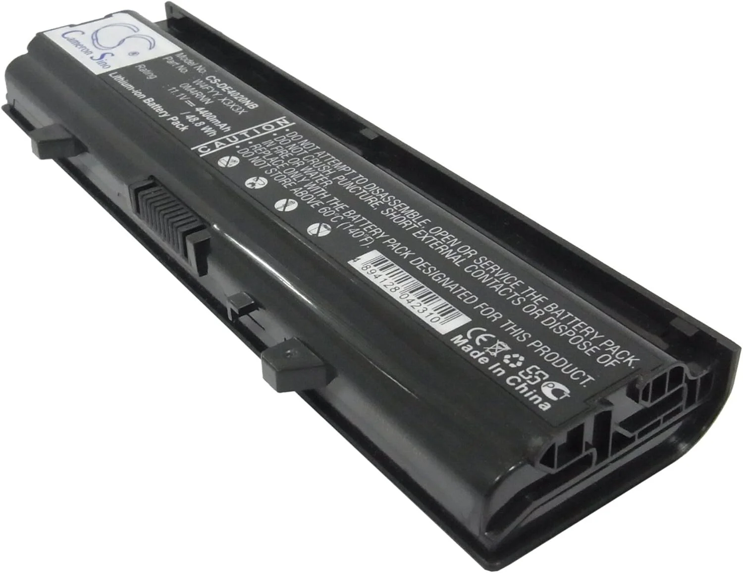 باتری جایگزین جدید Cameron Sino CS برای Inspiron 14R-346, Inspiron 14V, Inspiron 14VR, Inspiron N4030D (4400mAh) 0KCFPM, 0M4RNN, 312-1231, FMHC10, KG9KY, TKV2V, W4FYY, X3X3X