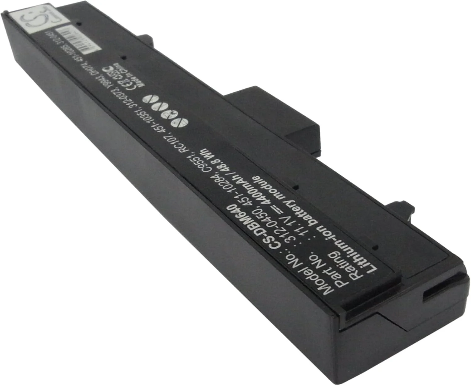 باتری جایگزین جدید Cameron Sino CS برای Inspiron 630M، Inspiron 640M، Inspiron E1405، (4400mAh) 0YG310، 0YG326، 312-0373، 312-0450، 312-0451، C9551، C9553، C9554، CC154، CC156، DC224، DH074