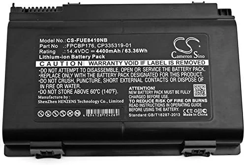 باتری جایگزین جدید Cameron Sino CS برای Celsius H250, Celsius H700 Mobile Workstatio, LifeBook NH570 (4400mAh) 0644680, CP335276-01, FPB0145-01, S26391-F405-L800