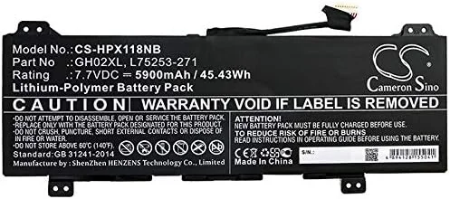 باتری جایگزین جدید Cameron Sino CS برای 11 G8 EE، Chromebook 11 G8 EE (5900mAh) GH02XL, L75253-271