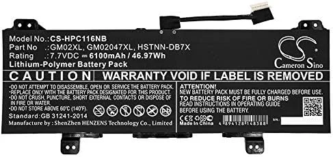 باتری جایگزین جدید Cameron Sino CS برای Chromebook 11 G6، Chromebook 11 G6 EE، (6100mAh) 917679-241، 917679-271، 917679-2C1، 917679-541، 917725-855، GM02047XL باتری جایگزین جدید Cameron Sino CS برای Chromebook 11 G6، Chromebook 11 G6 EE، (6100mAh) 917679-241، 917679-271، 917679-2C1، 917679-541، 917725-855، GM02047XL