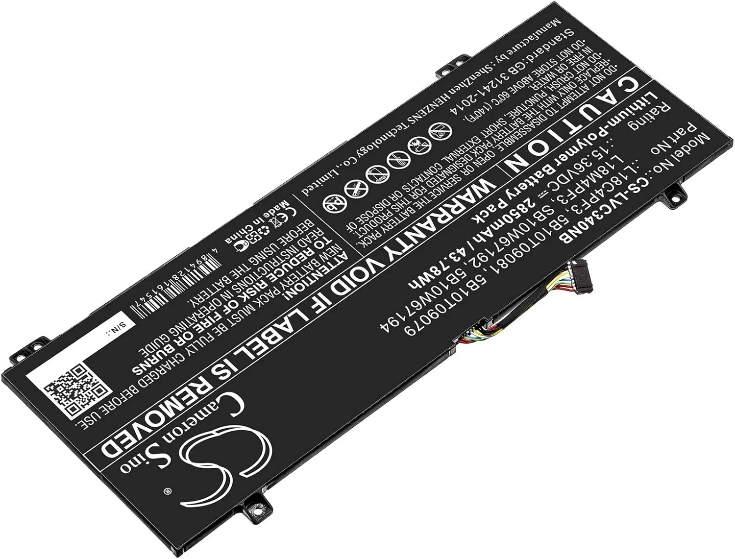 باتری جایگزین جدید Cameron Sino CS برای IdeaPad C340-14API، Ideapad C340-14API 81N6004UGE، (2850mAh) 5B10T09079، 5B10T09081، L18C4PF3، L18M4PF3، SB10W67192، SB10W67200، SB10W67311 باتری جایگزین جدید Cameron Sino CS برای IdeaPad C340-14API، Ideapad C340-14API 81N6004UGE، (2850mAh) 5B10T09079، 5B10T09081، L18C4PF3، L18M4PF3، SB10W67192، SB10W67200، SB10W67311
