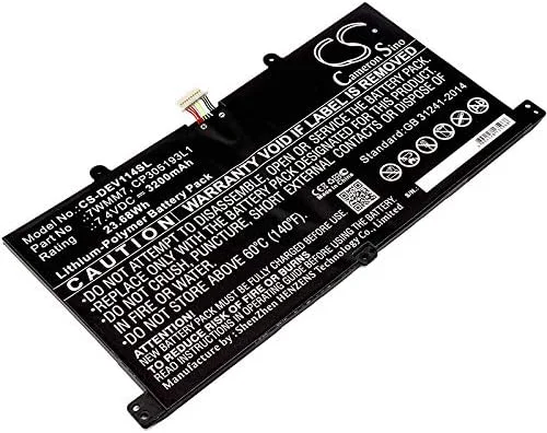 باتری جایگزین جدید Cameron Sino مناسب برای DELL (3200mAh / 23.68Wh)