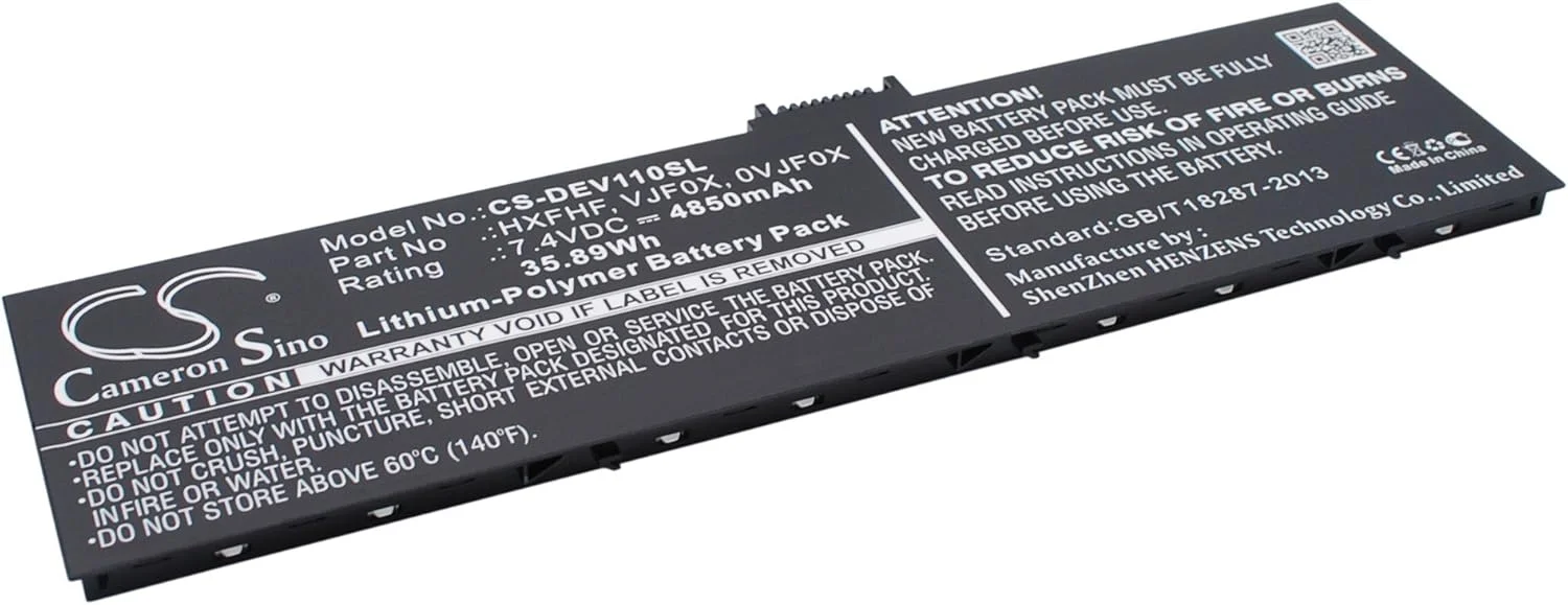 باتری جایگزین جدید Cameron Sino مناسب برای DELL (4850mAh / 35.89Wh)