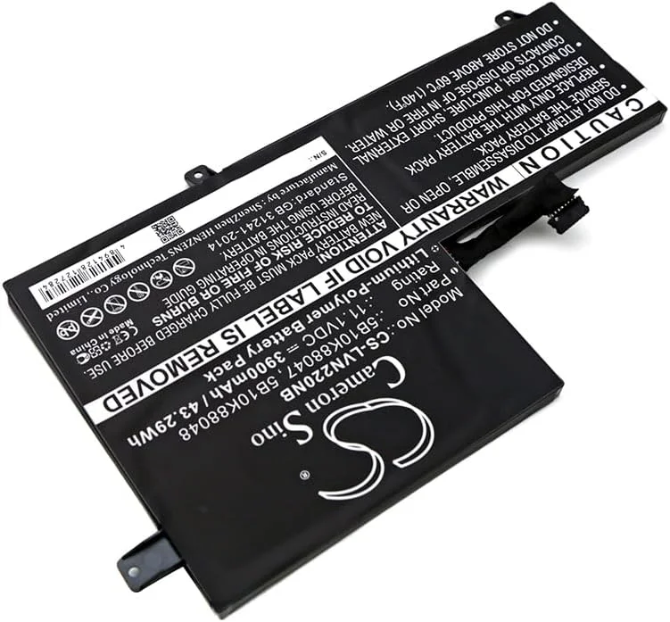 باتری جایگزین جدید Cameron Sino CS برای 80VH0001US، Chromebook 11 C330، Chromebook C330، Chromebook N22، (3900mAh) 5B10K88047، 5B10K88048، 5B10K88049، 5B10W67247، 5B10W67285، L15L3PB1