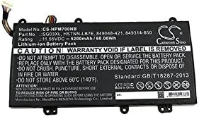 باتری جایگزین جدید Cameron Sino CS برای 17t-u000، 17-U000، Envy 17T-U000، (5200mAh) 849048-421، 849049-421، 849314-850، 849314-856، 849315-850، 849315-856، HSTNN-LB7E، HSTNN-LB7F، SG03041XL