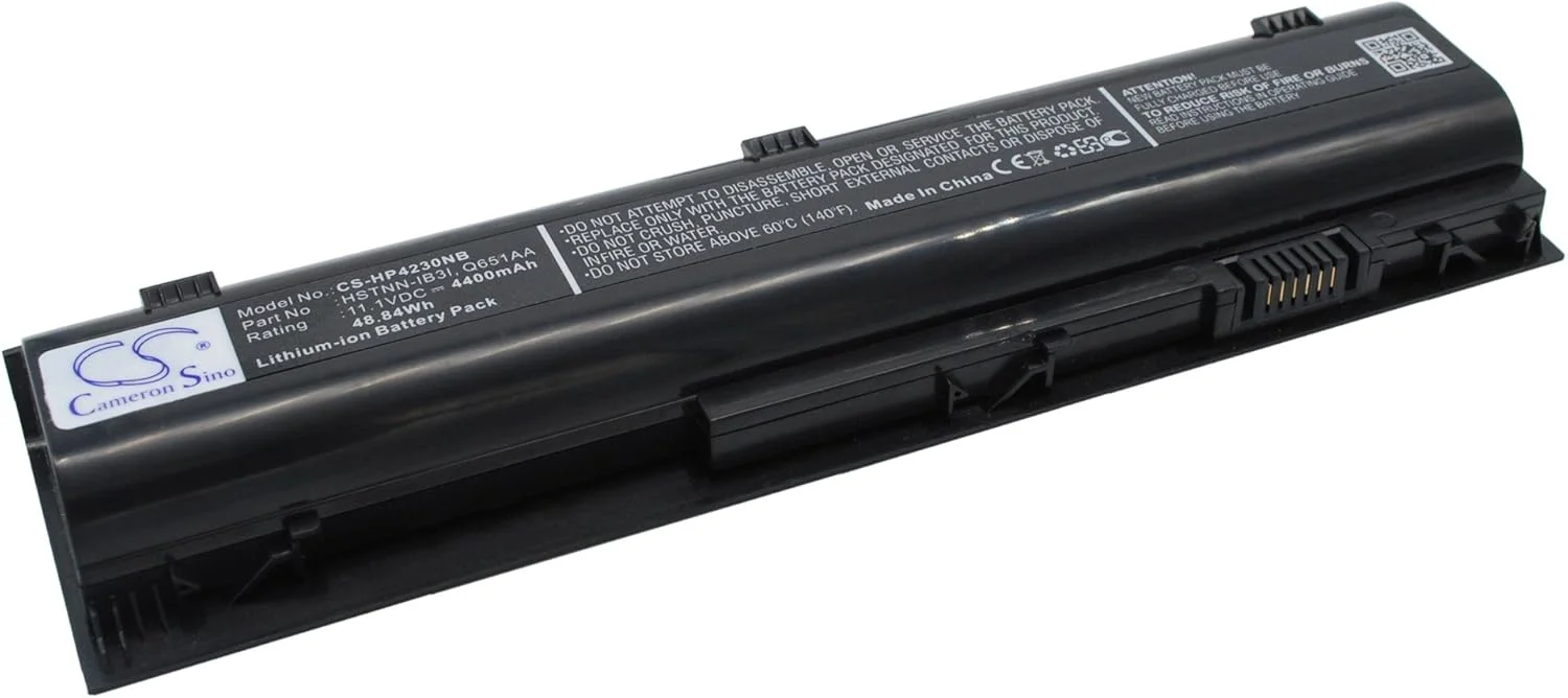 باتری جایگزین جدید Cameron Sino CS برای ProBook 4230s (4400mAh) 633803-001, 660003-141, 660151-001, HSTNN-IB3I, JN06, QK651AA