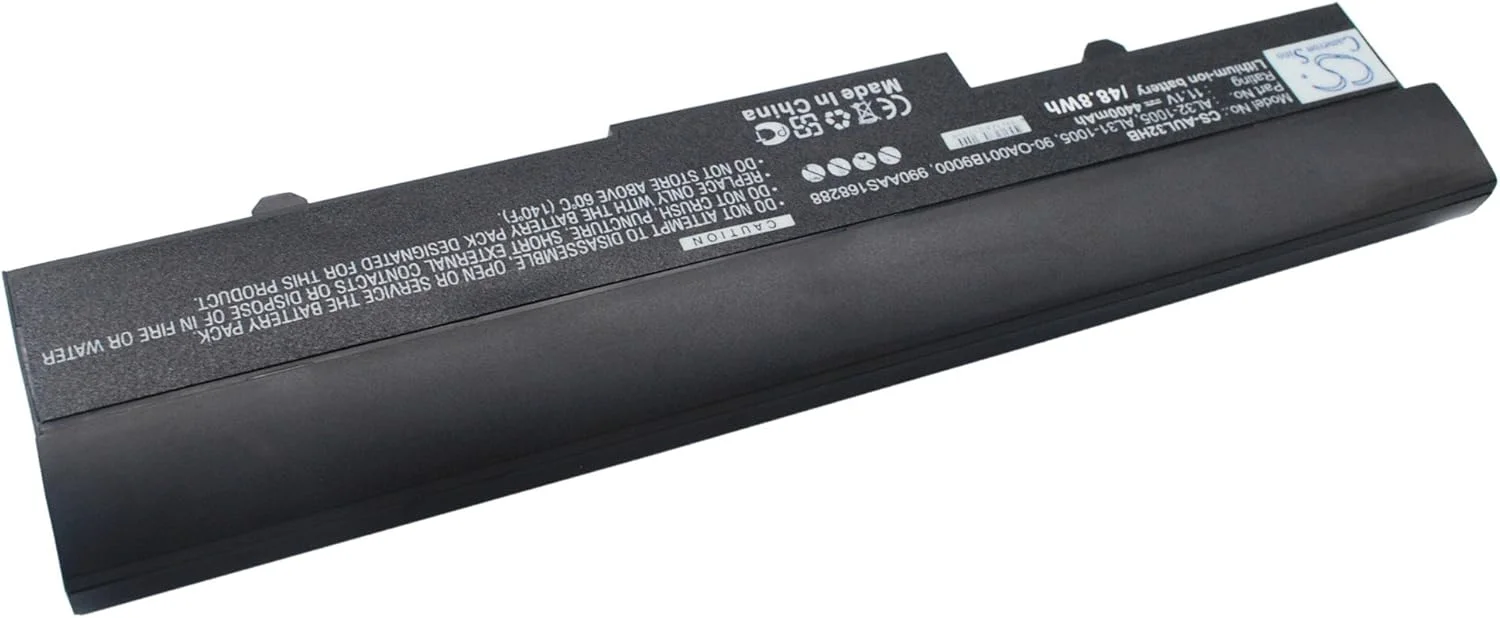 باتری جایگزین جدید Cameron Sino CS برای Eee PC 1001HA، Eee PC 1005، Eee PC R105، EPC-105VWT (4400mAh) 90-OA001B9100، 990AAS168288، AL31-1005، AL32-1005، ML31-1005، ML32-1005