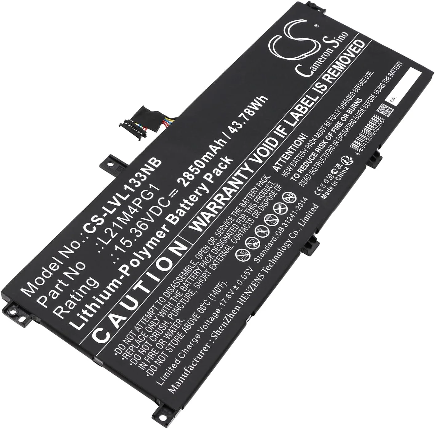 باتری جایگزین 2850mAh جدید CS Cameron Sino Kerui برای ThinkPad L13 Gen 3 21B3004KMY، ThinkPad L13 Gen 3 21B3004WEQ، ThinkPad L13 Gen 3 21B3006RUE