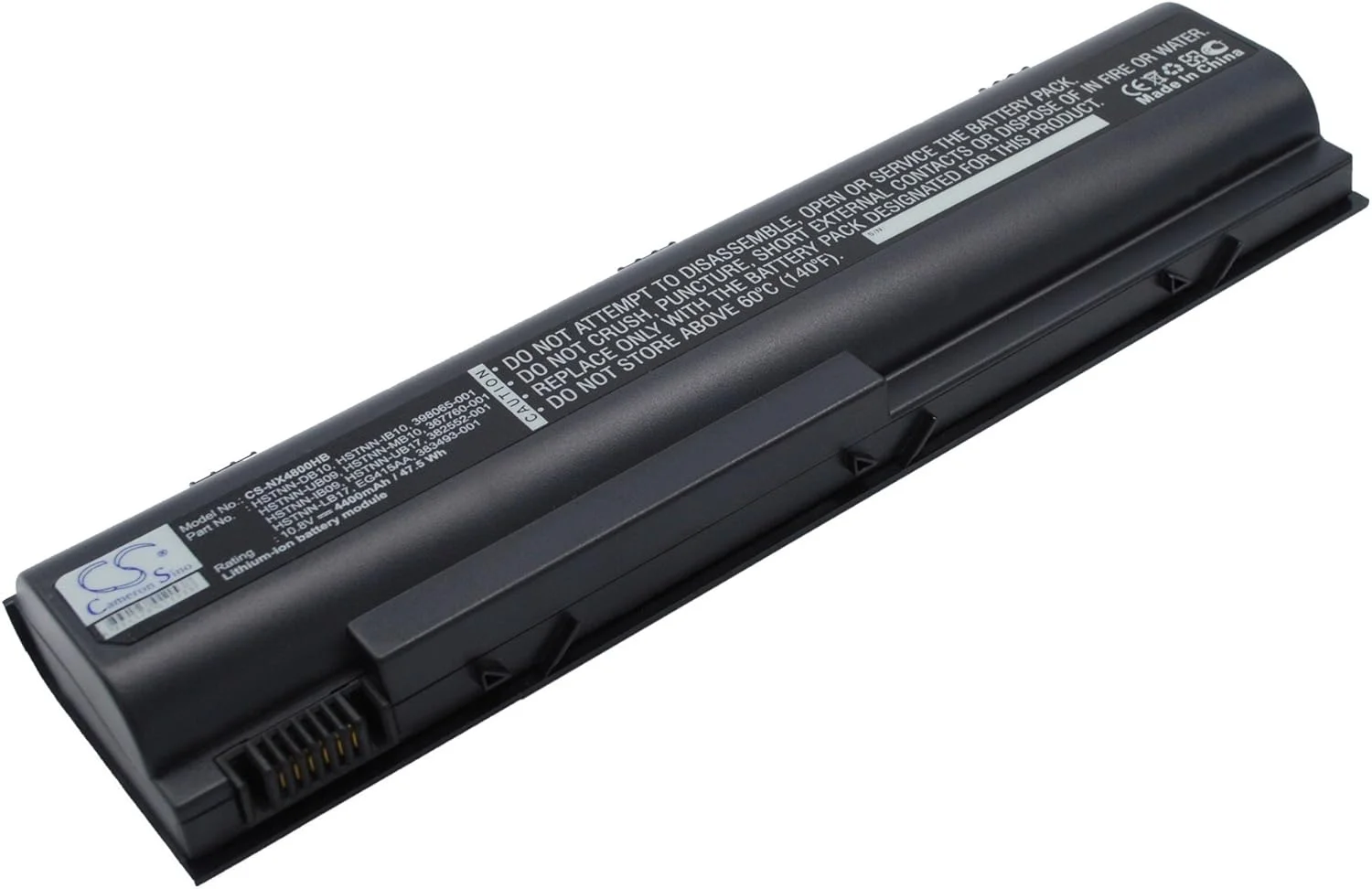 باتری جایگزین جدید Cameron Sino CS برای نوت‌بوک تجاری NX4800، نوت‌بوک تجاری NX7100، (4400mAh) سازگار با مدل‌های 367759-001، 383493-001، 391883-001، 395751-321، 396600-001، 398065-001، 398752-001