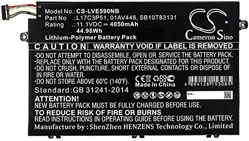 باتری جایگزین جدید Cameron Sino CS برای ThinkPad E14، ThinkPad E15، ThinkPad E15 20RD0011GE، ThinkPad E480 (4050mAh) 01AV446، 01AV448، 5B10W13887، 5B10W13890، L17C3P51، SB10T83133