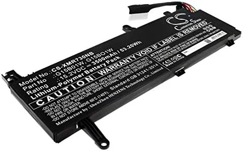 باتری جایگزین جدید Cameron Sino CS برای مدل‌های 171502-AD, 171502-AI, 171502-AK, 171502-AM, 171502-AN, 171502-AO, لپ تاپ گیمینگ 7300HQ 1050Ti، لپ تاپ گیمینگ 7300HQ 1060، (3500mAh) G15B01W, G15BO1W