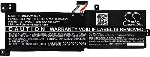 باتری جایگزین جدید Cameron Sino CS برای IdeaPad 330، IdeaPad 330-15ARR، IdeaPad 330-15ARR-81D2005CUS، (4600mAh) 5B10Q41211، 5B10Q62138، 5B10Q62139، 5B10Q62140، 5B10R24749، 5B10R24750