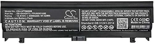 باتری جایگزین جدید Cameron Sino CS برای L560, L560-7CD, L560-ACD, ThinkPad L560(20F2A0J1CD), Thinkpad L570, (4400mAh) FRU00NY488, FRU00NY489, SB10H45071, SB10H45073, SB10H45074