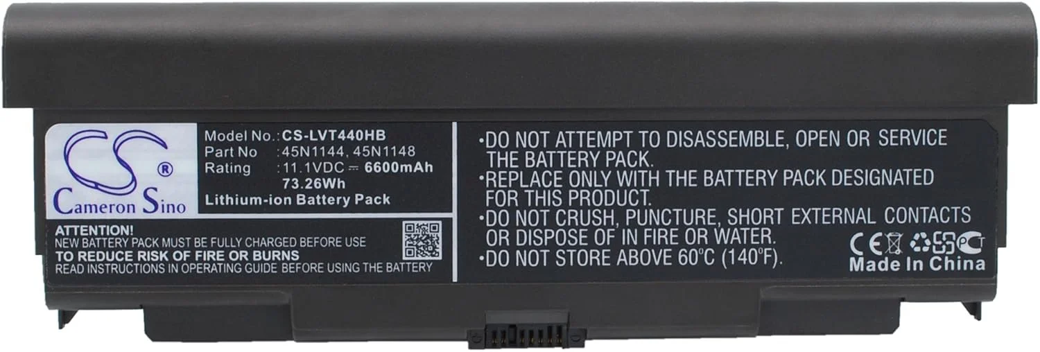باتری جایگزین جدید Cameron Sino CS برای 20AT0019CD، ThinkPad L440 (6600mAh) 0A36302، 0C52863، 45N1779