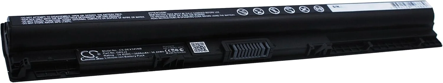 باتری جایگزین جدید Cameron Sino CS برای مدل‌های 14 5000(5458), 14VD-3525S, 14VD-3525W, (2600mAh) 07G07, 1KFH3, 451-BBMG, 451-BBOO, 453-BBBR, 6YFVW, 78V9D, GXVJ3, HD4J0, Hd4Jo, K185W, KI85W