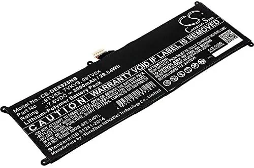 باتری جایگزین جدید کمراون سینو برای Latitude 12 7275, XPS 12-9250-D4308TB, XPS 12-9250-D4605TB (3900mAh) 07VKV9, 09TV5X, 0V55D0, 7VKV9, 9TV5X, T02H, T02H001, V55D0