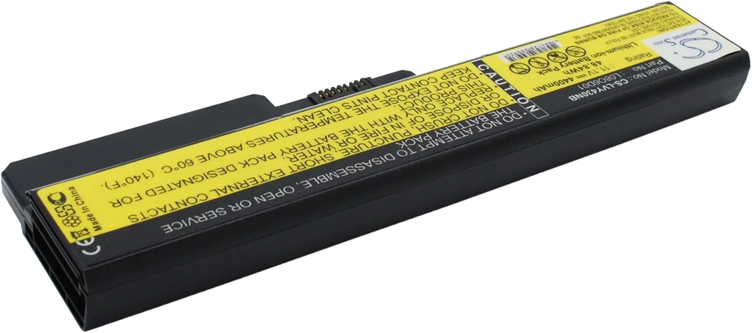 باتری قابل شارژ جدید Cameron Sino AQQXING برای ideaPad V450A-TFO, ideaPad V430, ideaPad V430a, ideaPad V450, ideaPad V450a, ideaPad V450A-PSE, ideapad Y430g (4400mAh) L08O6D01, L08O6D02, L08S6D01