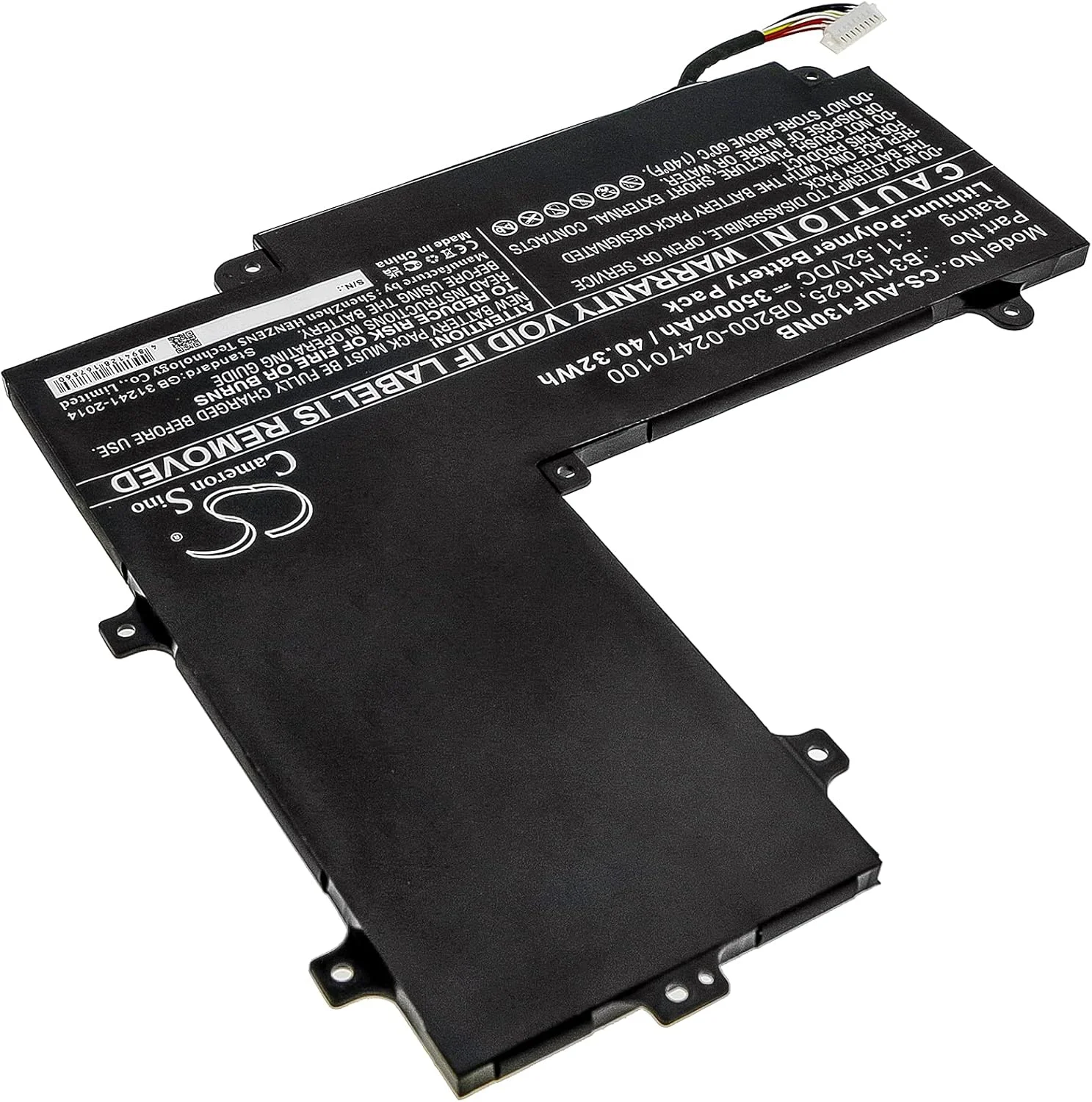 باتری قابل شارژ جدید Cameron Sino AQQXING برای TP203MAH, TP203MAH-1E, TP203MAH-1G, TP203MAH-1K, VivoBook Flip 12 TP203NAH-BP09 (3500mAh) 0B200-02470100, B31N1625