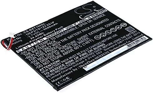 باتری قابل شارژ جدید Cameron Sino AQQXING برای Nextbook 10 اینچی، NXW10QC32G (6600mAh) 1ICP3/79/123 2S1P