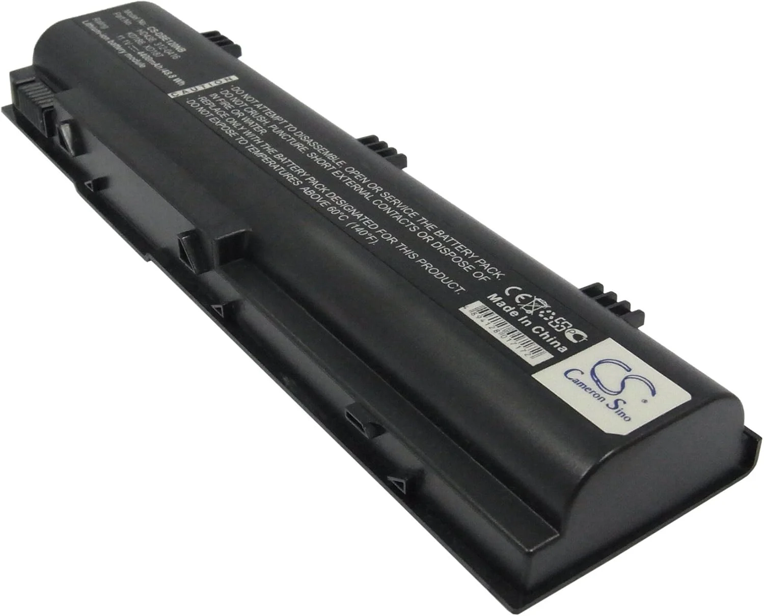 باتری قابل شارژ جدید Cameron Sino AQQXING برای Inspiron 1300, Inspiron B120, Inspiron B130 (4400mAh) 312-0416, HD438, KD186, XD187