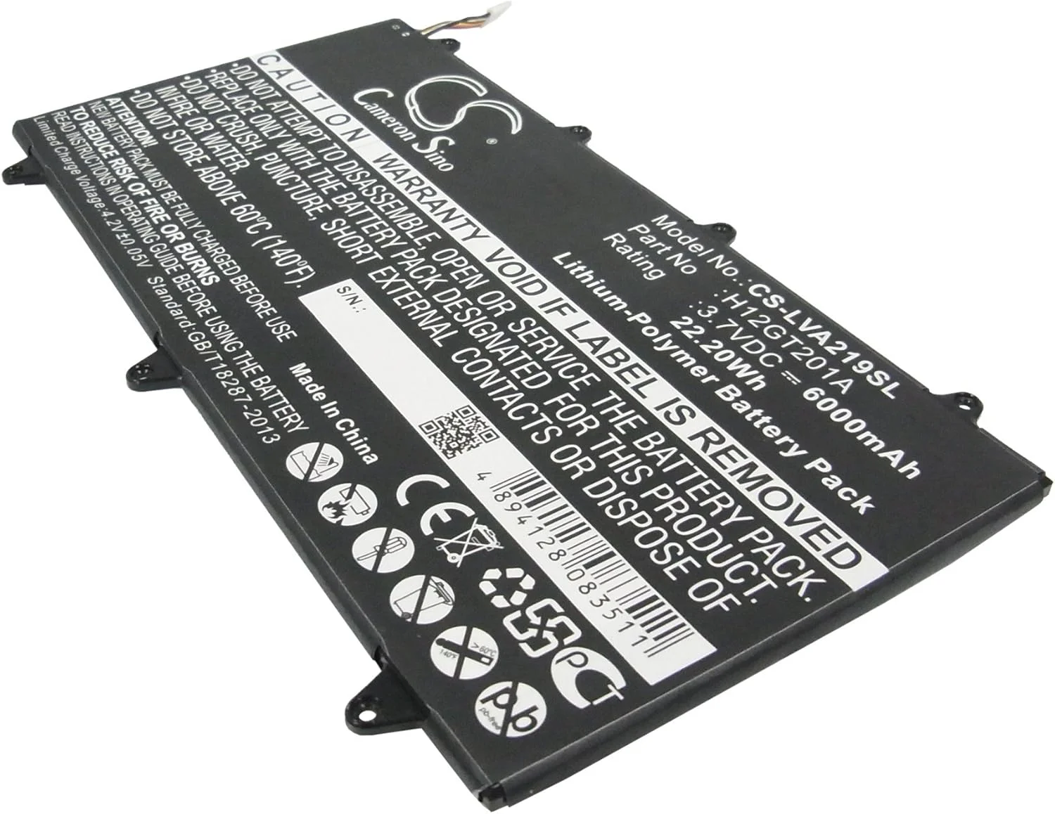 باتری قابل شارژ جدید Cameron Sino AQQXING برای A2109A-F، IdeaPad A2109، IdeaPad A2109 9 اینچ، IdeaPad A2109A (6000mAh) H12GT201A