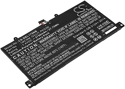 باتری قابل شارژ جدید کمراون سینو AQQXING برای Latitude 5175 و Latitude 5179 (3750mAh) 1MCXM, G3JJT, PKG3N باتری قابل شارژ جدید کمراون سینو AQQXING برای Latitude 5175 و Latitude 5179 (3750mAh) 1MCXM, G3JJT, PKG3N