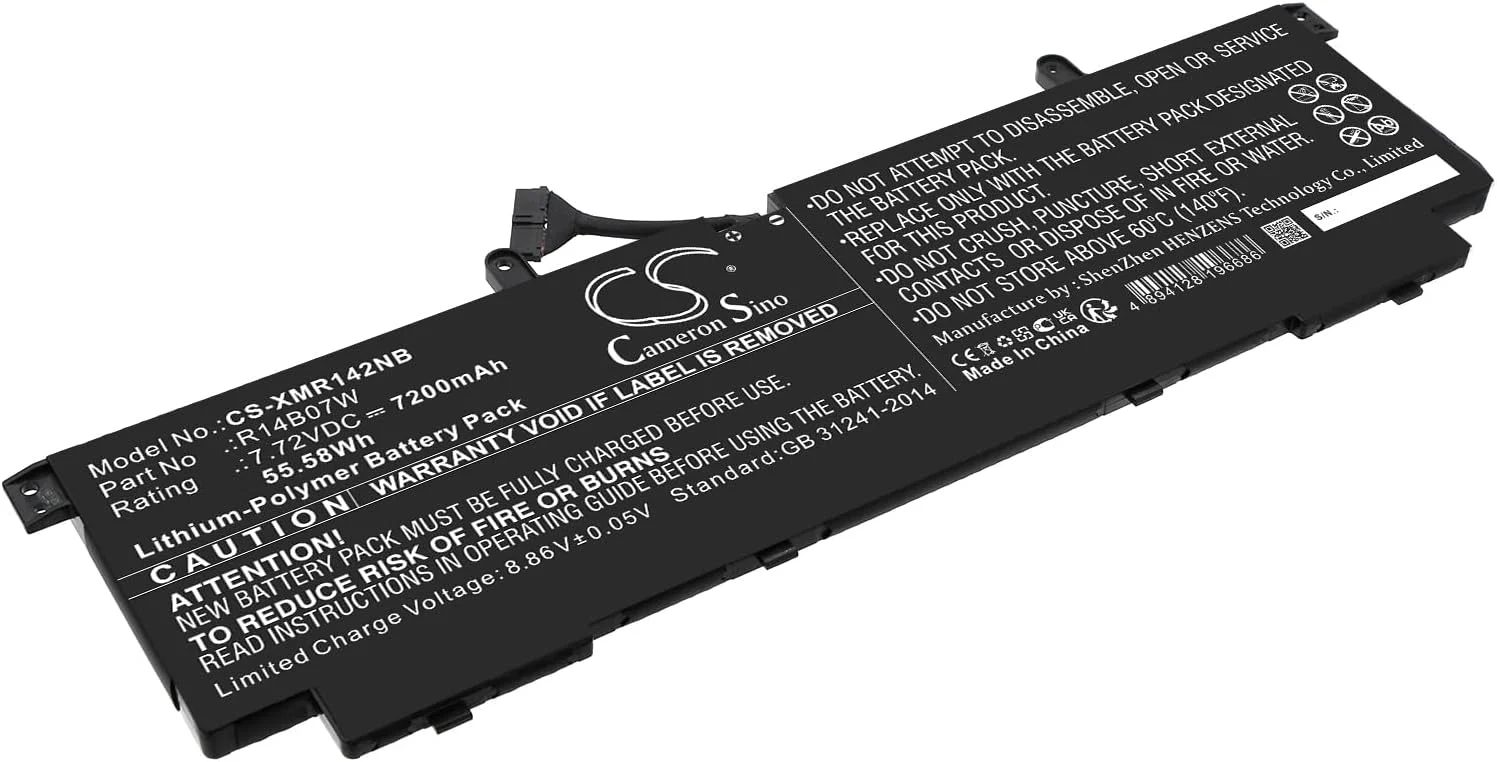 باتری جایگزین 7200mAh جدید CS Cameron Sino برای نوت بوک پرو 14 2022