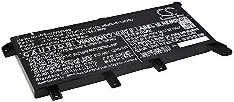 باتری قابل شارژ جدید AQQXING برای A555LJ، A555LJ-DM941T، A555LJ-XO912T، A555LJ-XO916T، A555LJ-XX031H، VivoBook X555UQ-XO075T، VivoBook X555UQ-XX305T (4700mAh) 0B200-01130100, 0B200-01130300