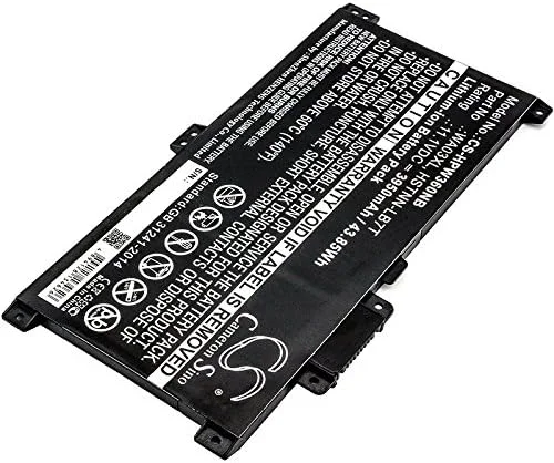 باطری قابل شارژ جدید AQQXING برای پاویلیون x360 - 15-br041nr، پاویلیون x360 14-ba016na، پاویلیون x360 15 br010nr، Z1D85PA، Z9D30EA (3950mAh) 916367-421، 916367-541، 916812-055، 916812-855