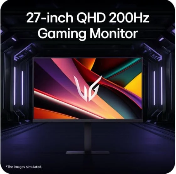 مانیتور گیمینگ 27 اینچی LG Ultragear™ G6 27G640A QHD | نرخ نوسازی 300 هرتز IPS، زمان پاسخگویی 1 میلی‌ثانیه GtG، NVIDIA G-SYNC®، FreeSync Premium، پوشش 95% DCI-P3، VESA DisplayHDR 400، USB-C PD 15W، پایه قابل تنظیم، مشکی