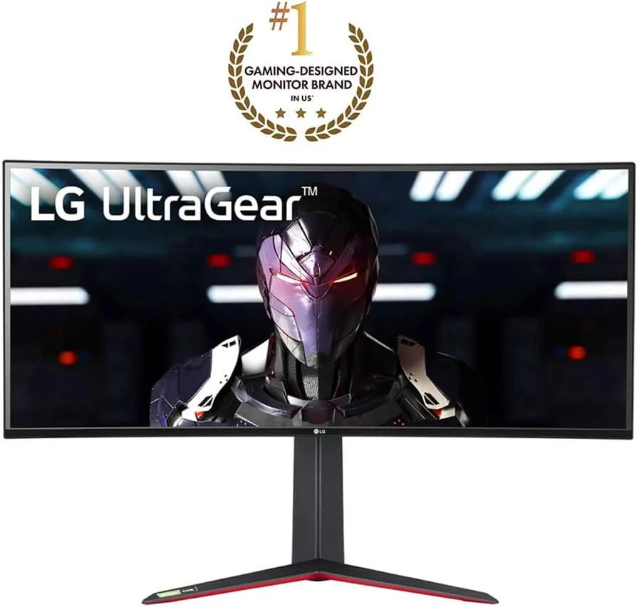 مانیتور گیمینگ خمیده ال‌جی UltraGear مدل 34GN850-B با اندازه 34 اینچ، نسبت تصویر 21:9، رزولوشن QHD (3440 x 1440)، زمان پاسخ‌دهی 1 میلی‌ثانیه، پنل Nano IPS با نرخ تازه‌سازی 144 هرتز و سازگاری با G-SYNC - مشکی (34GN850-B)
