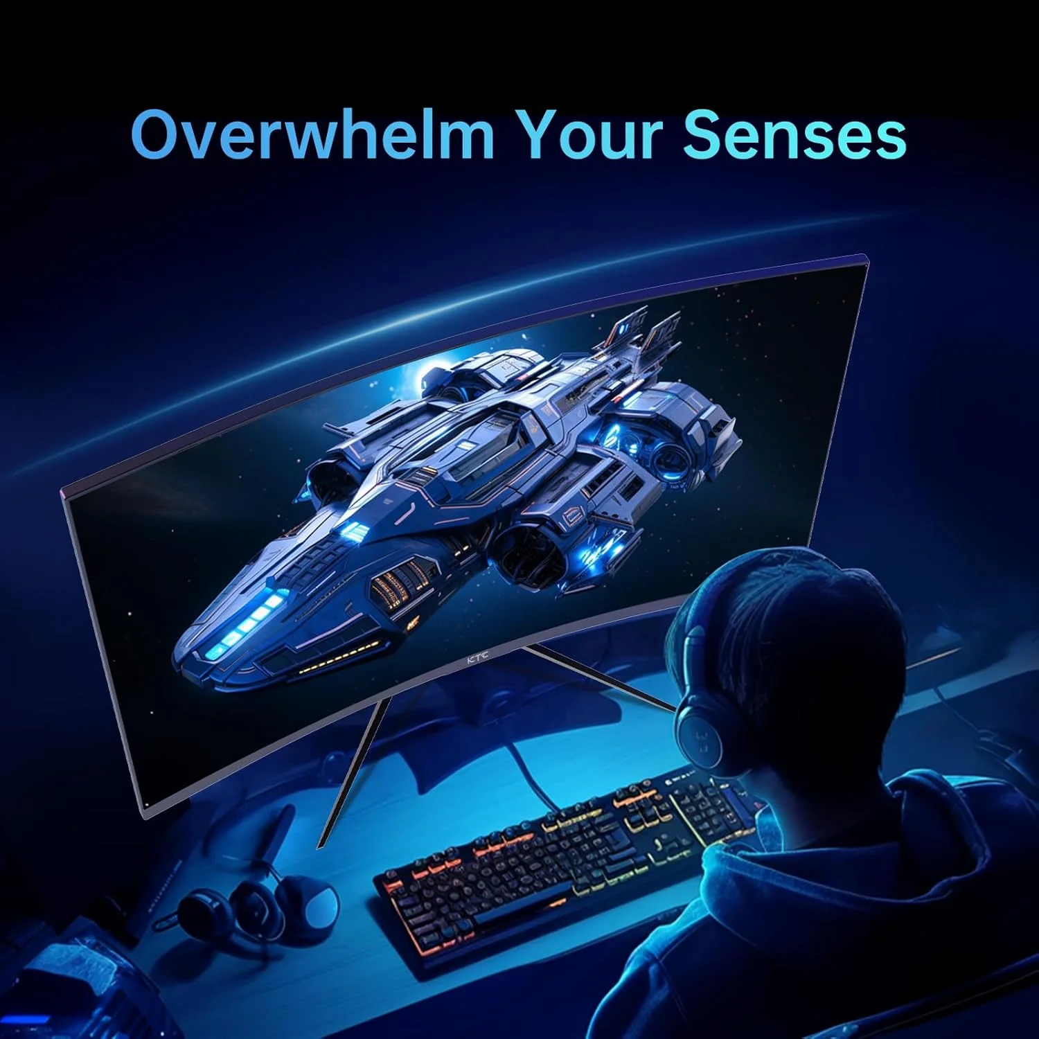 مانیتور گیمینگ خمیده ۳۲ اینچ KTC با نرخ بروزرسانی ۲۴۰ هرتز، رزولوشن 1080P، پوشش ۱۲۵% sRGB، زمان پاسخگویی ۱ میلیثانیه، Freesync/G-sync HDR10، دارای پورتهای HDMI/DP/USB، قابلیت تنظیم شیب، مناسب برای Xbox PS5 Switch، رنگ مشکی مانیتور گیمینگ خمیده ۳۲ اینچ KTC با نرخ بروزرسانی ۲۴۰ هرتز، رزولوشن 1080P، پوشش ۱۲۵% sRGB، زمان پاسخگویی ۱ میلیثانیه، Freesync/G-sync HDR10، دارای پورتهای HDMI/DP/USB، قابلیت تنظیم شیب، مناسب برای Xbox PS5 Switch، رنگ مشکی
