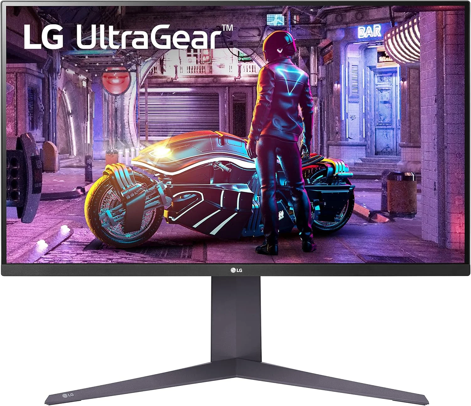 مانیتور گیمینگ 32 اینچی ال‌جی مدل 32GQ750-B Ultragear 4K UHD (3840 x 2160)، نرخ تازه‌سازی 144 هرتز، زمان پاسخ‌گویی 1 میلی‌ثانیه، AMD FreeSync Premium، HDR10، حالت Reader، بلندگوی داخلی، HDMI، DisplayPort، پایه با قابلیت تنظیم شیب/ارتفاع/چرخش، مشکی