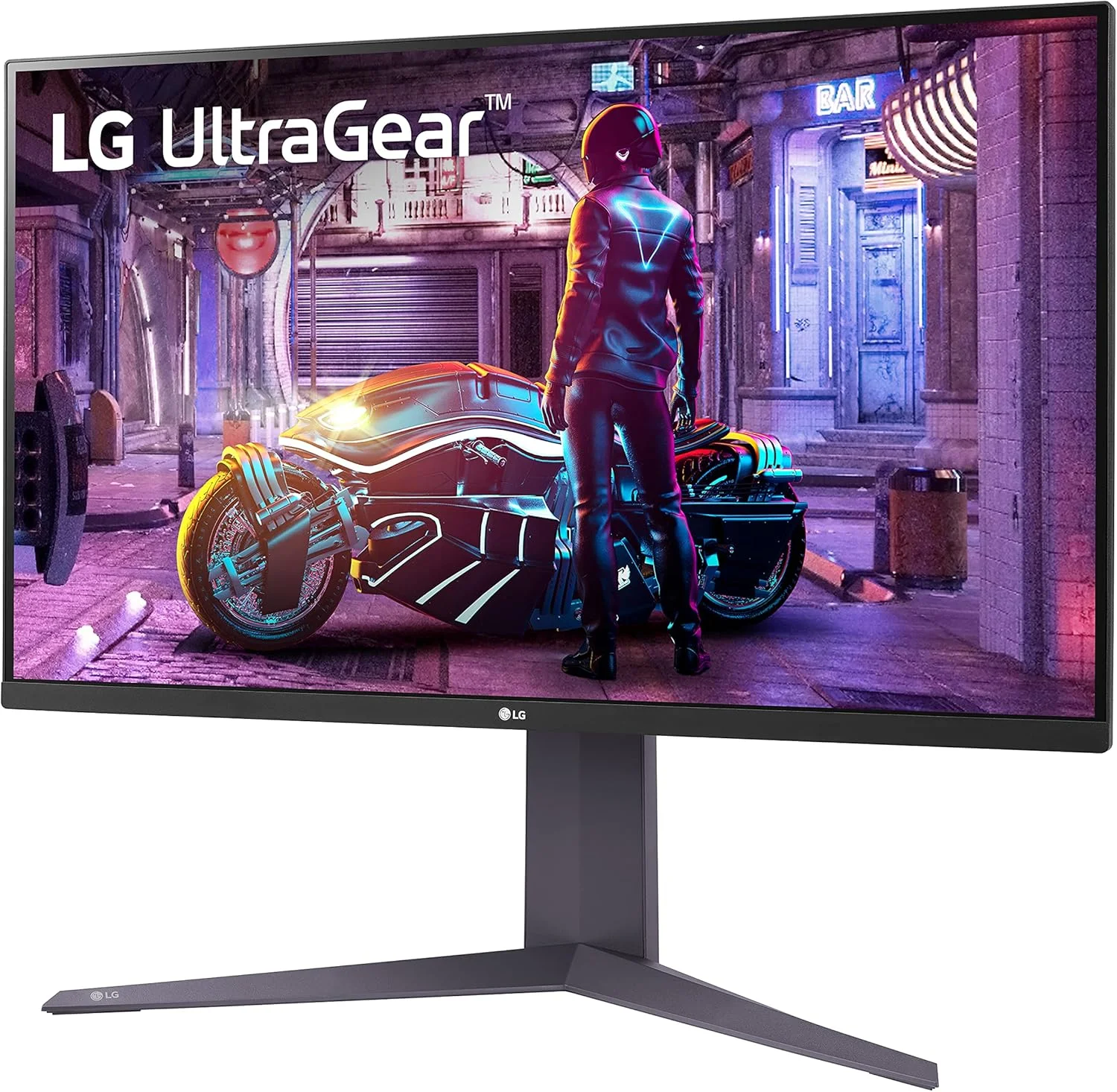 مانیتور گیمینگ 32 اینچی ال‌جی مدل 32GQ750-B Ultragear 4K UHD (3840 x 2160)، نرخ تازه‌سازی 144 هرتز، زمان پاسخ‌گویی 1 میلی‌ثانیه، AMD FreeSync Premium، HDR10، حالت Reader، بلندگوی داخلی، HDMI، DisplayPort، پایه با قابلیت تنظیم شیب/ارتفاع/چرخش، مشکی