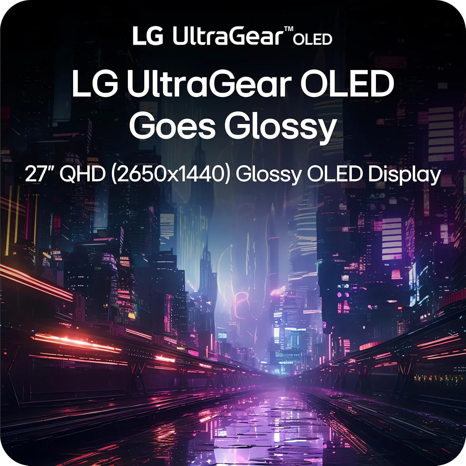 مانیتور گیمینگ 27 اینچی LG مدل 27GX704A-B Ultragear QHD (2650x1440) OLED با نرخ تازه‌سازی 240 هرتز، زمان پاسخ‌گویی 0.03 میلی‌ثانیه، سازگار با NVIDIA G-Sync، AMD FreeSync Premium Pro، VESA Display HDR TrueBlack400، HDMI 2.1، DisplayPort، رنگ مشکی